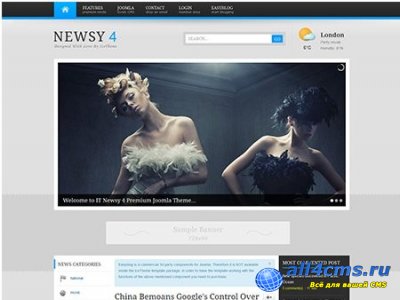 IT Newsy 4 — новостной шаблон для Joomla