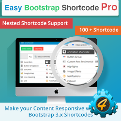 Easy Boostrap Shortcode Pro + Easy Icon Fonts