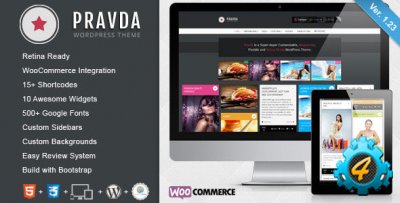 Шаблон для WordPress - Pravda