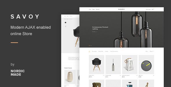 Savoy — минималистичная WooCommerce-тема для современного интернет-магазина
