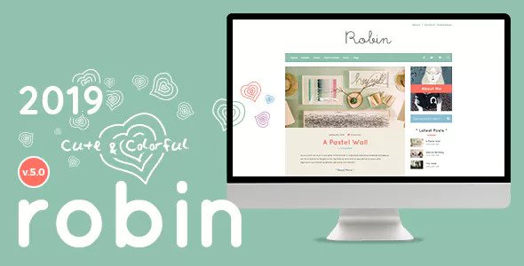 Robin v5.0 - красочная тема WordPress для блога