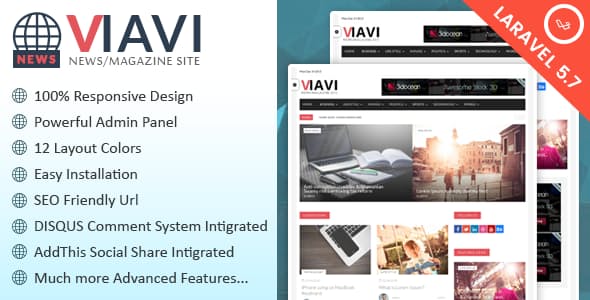 Viavi v1.0.3 - скрипт новостного портала