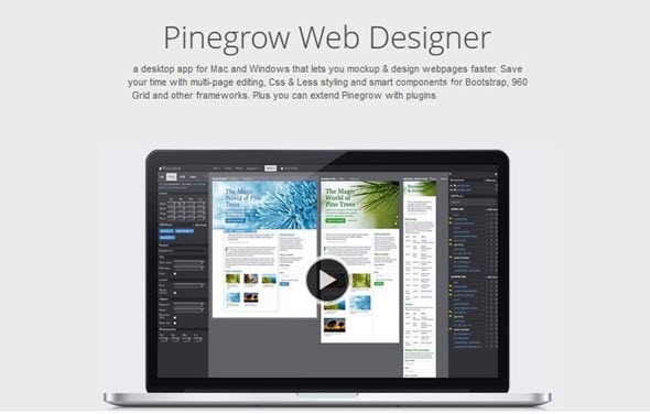 Pinegrow Web Editor v5.2 - программа для создания макетов сайтов