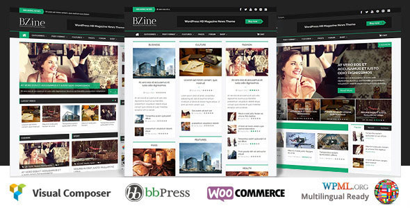 Bzine v2.0 - новостная тема для Wordpress