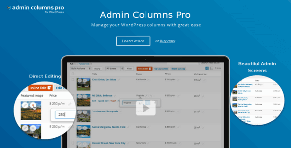 Admin Columns Pro v4.5.7 - менеджер колонок в админке WordPress