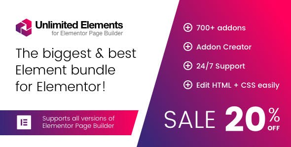 Unlimited Elements for Elementor Page Builder v1.4.33 NULLED