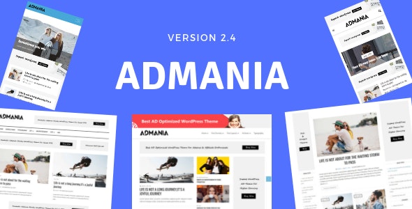 Admania v2.4.7 - новостной шаблон WordPress